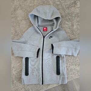 Nike Tech Youth Gray Zip-Up Jacket Sz L